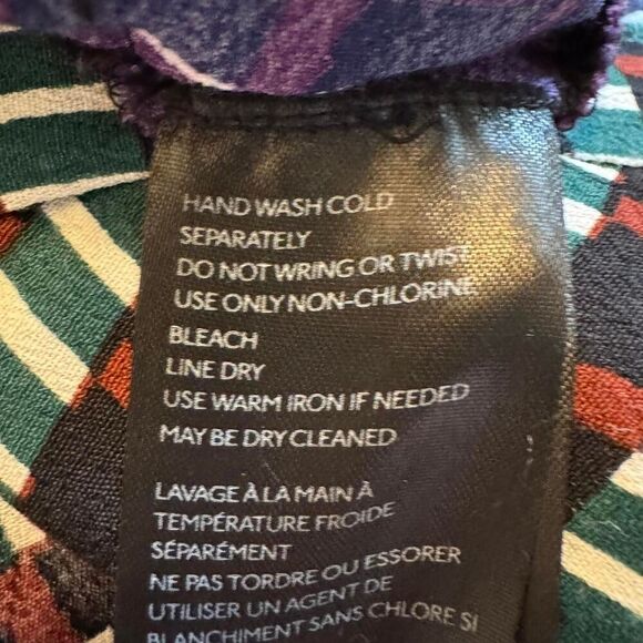 Maeve by Anthropologie Gianna Tunic geometric print long sleeves dress Sz 12 - Picture 7 of 8